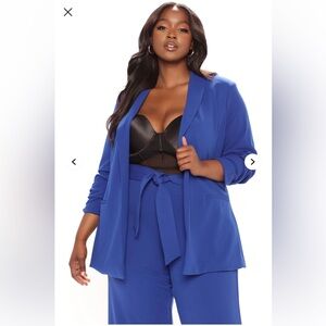 Fashion Nova Royal Blue Blazer